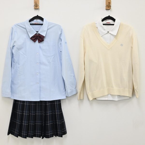 Authentic, Official, and Original 【中古】神奈川県 田園調布学園中等部高等部 女子制服 9点（セーター・ニットベスト・ブラウス  長袖・リボン・スカート・靴下） sf000354 Online Sale